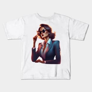 Thinking Boss Lady Kids T-Shirt